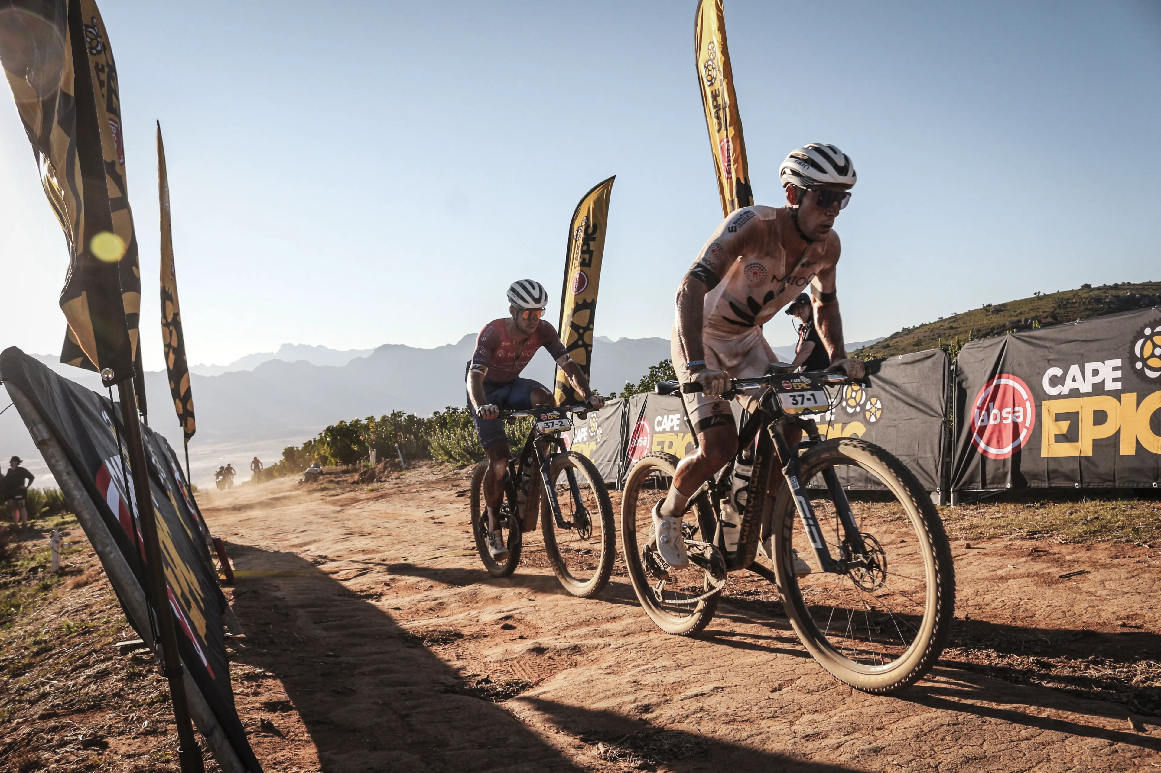 Mountain bike racing at the Cape Epic